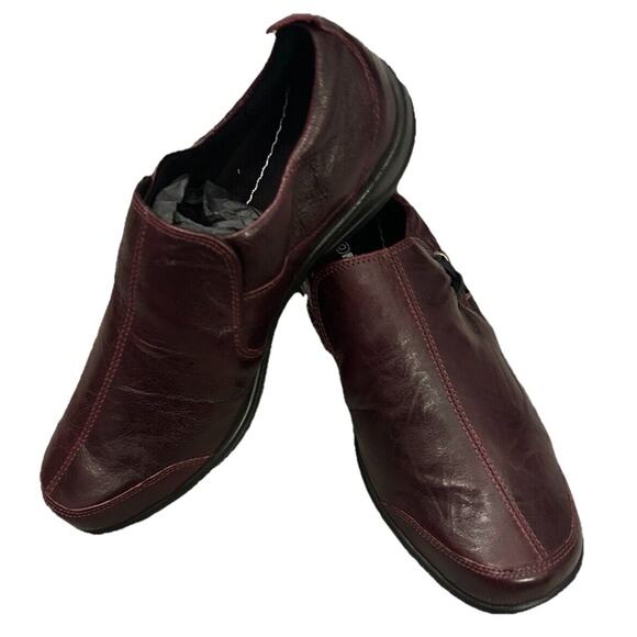Romika Shoes Womens Size 37 6.5 -7 Brown Black Leather‎ Slip On Comfort Loafer - Picture 2 of 10